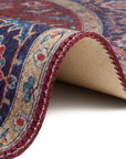 Hanse Home Anthea Orientalisk Rund Matta, 160cm, Vinröd
