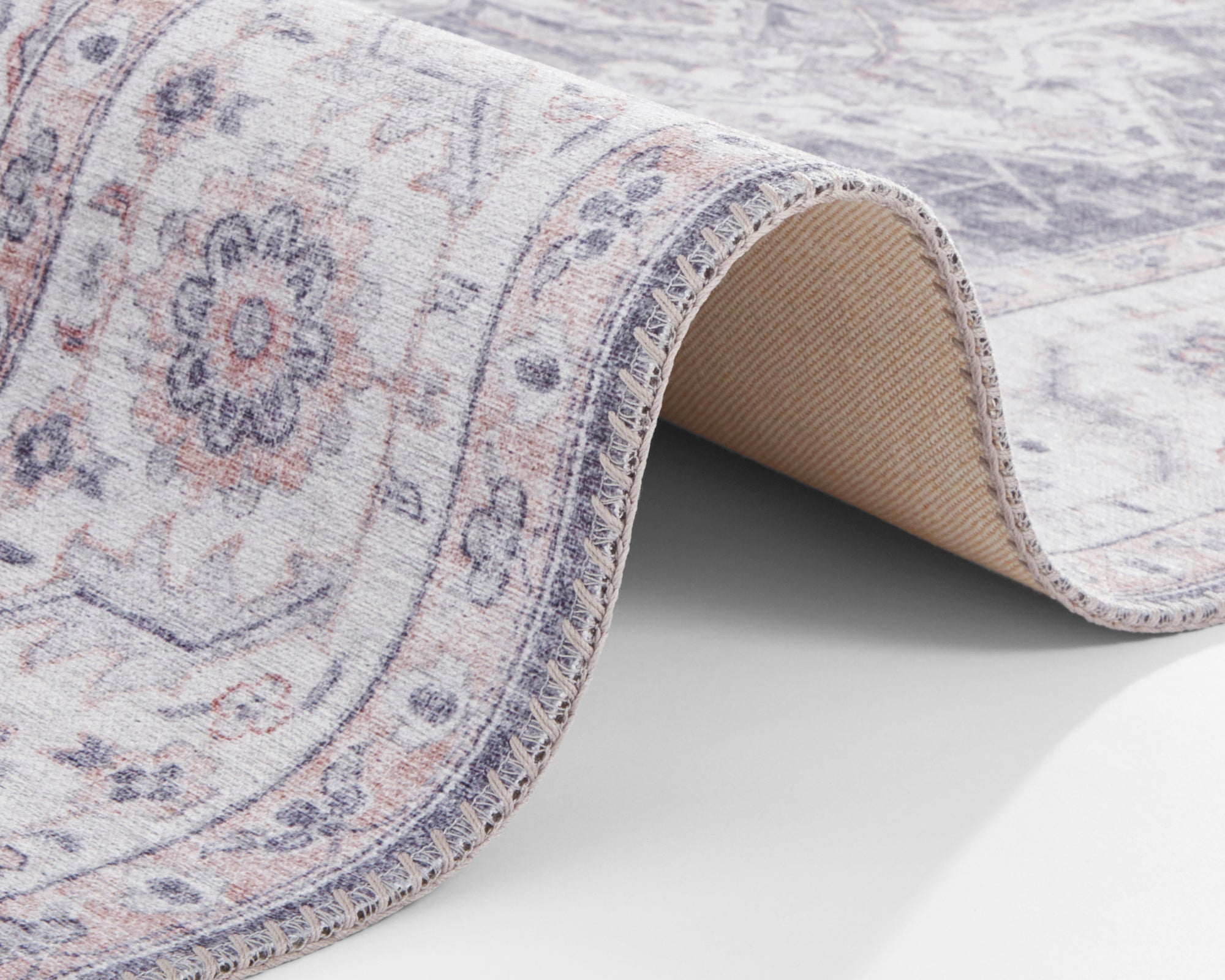 Hanse Home Anthea Orientalisk Matta, 80x200cm, Mauve/Vit