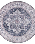 Hanse Home Anthea Orientalisk Rund Matta, 160cm, Mauve/Vit