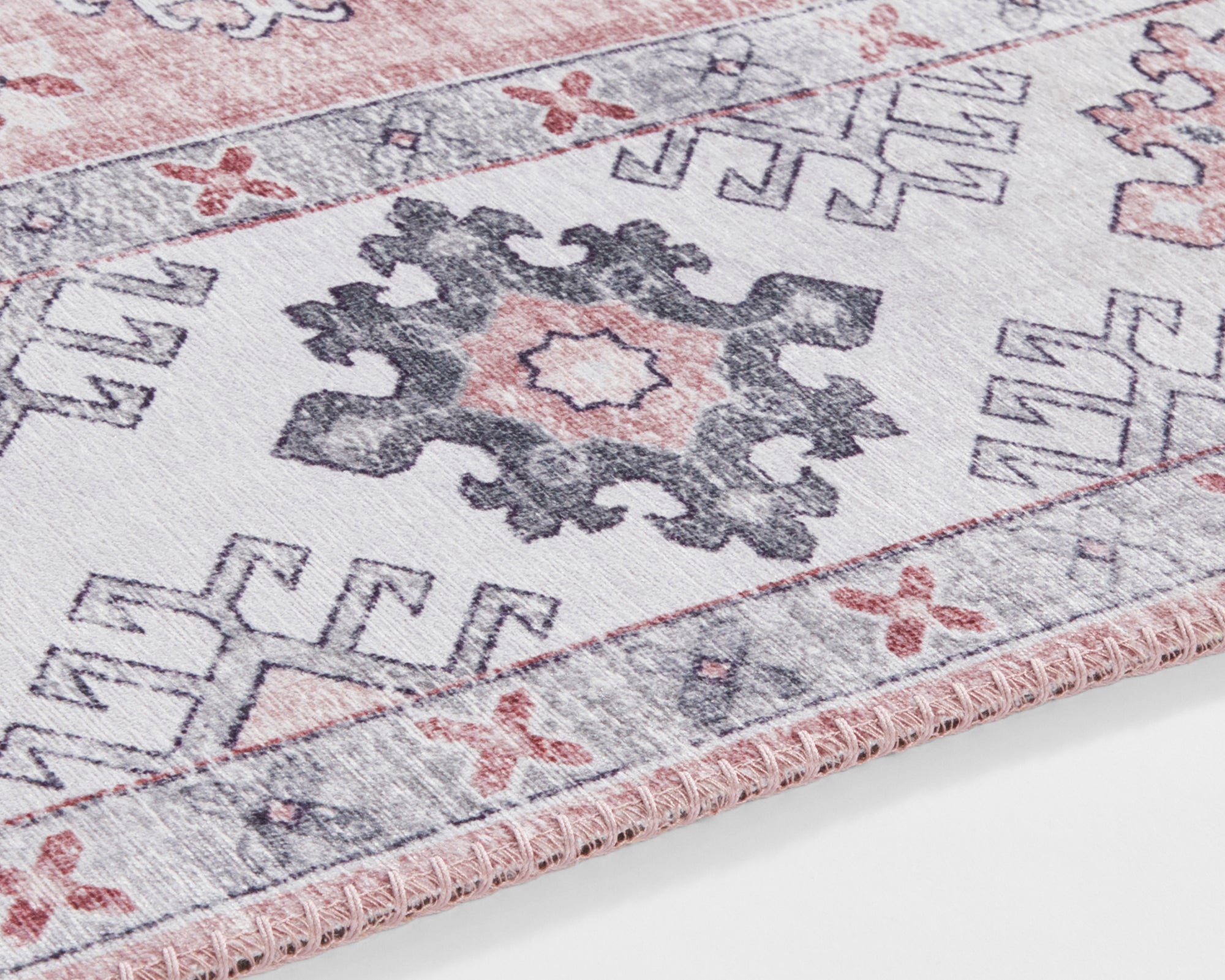 Nouristan Gratia Orientalisk Matta, 160x230cm, Vintage Rosa
