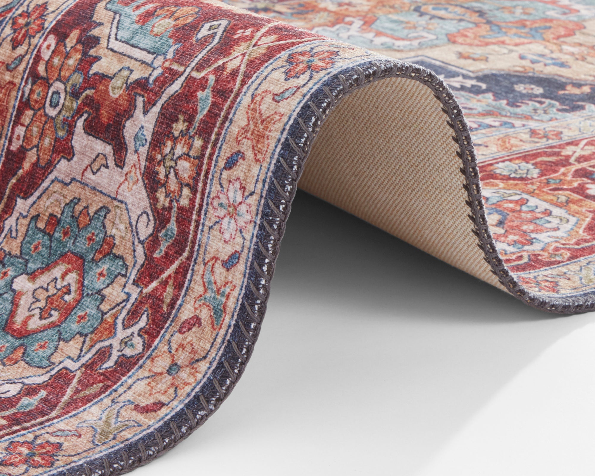 Hanse Home Sylla Orientalisk Matta, 80x200cm, Vinröd