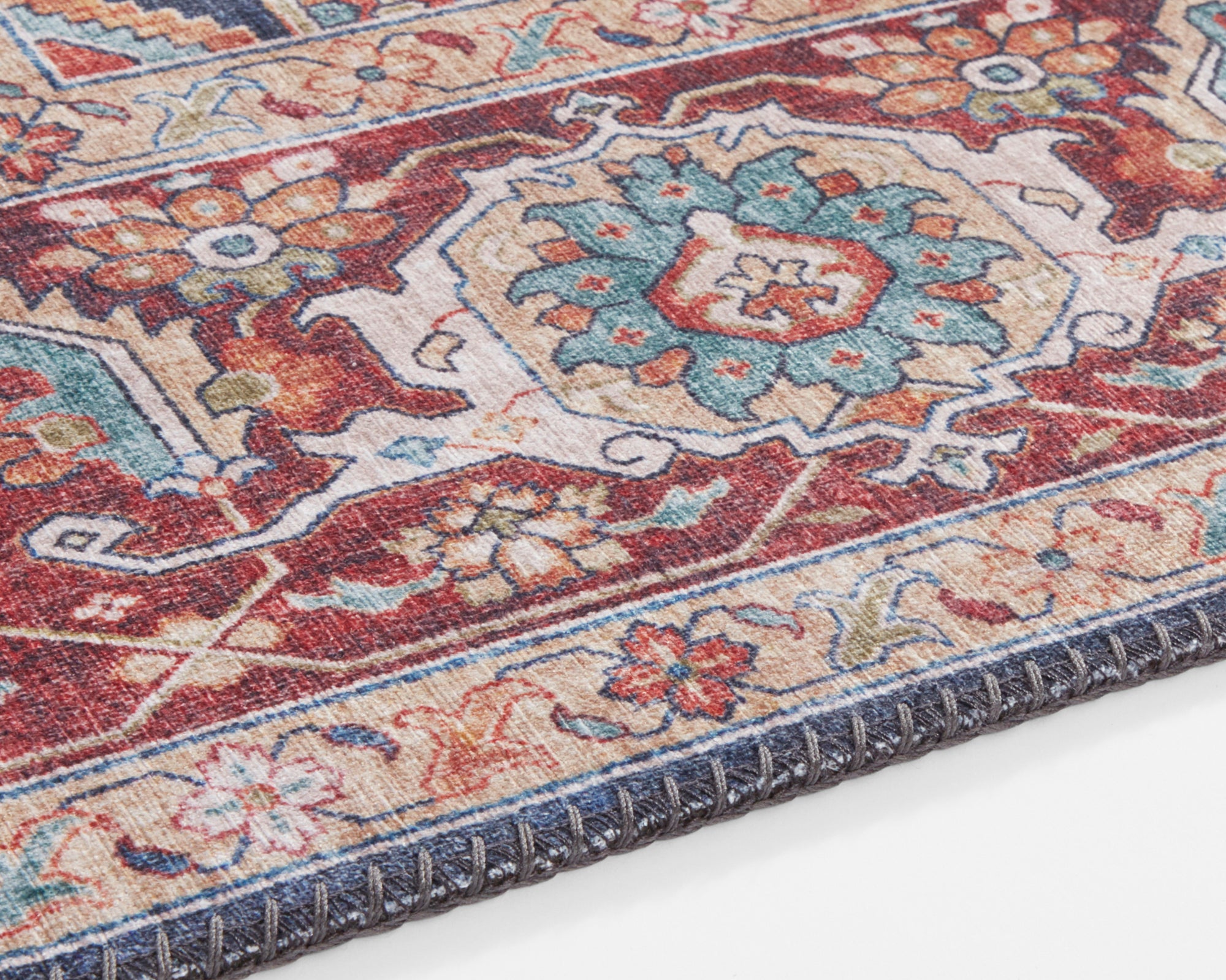 Hanse Home Sylla Orientalisk Rund Matta, 160cm, Vinröd