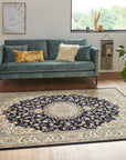 Hanse Home Nain Orientalisk Matta, Viskos, Svart