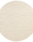Hanse Home Fergus Rund Matta, 160cm, Vit