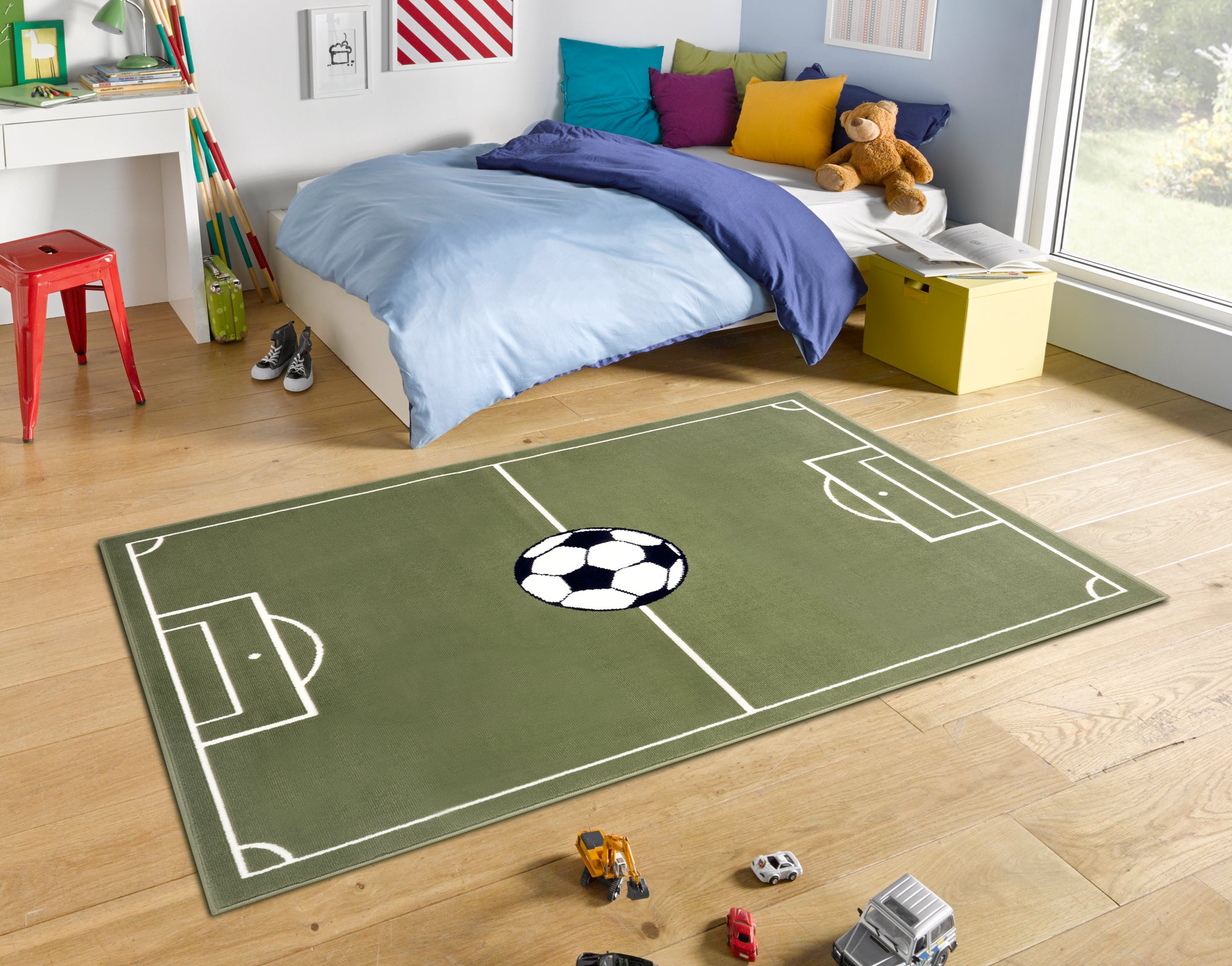 Hanse Home Fotbollsplan Matta, Grön