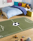 Hanse Home Fotbollsplan Matta, Grön