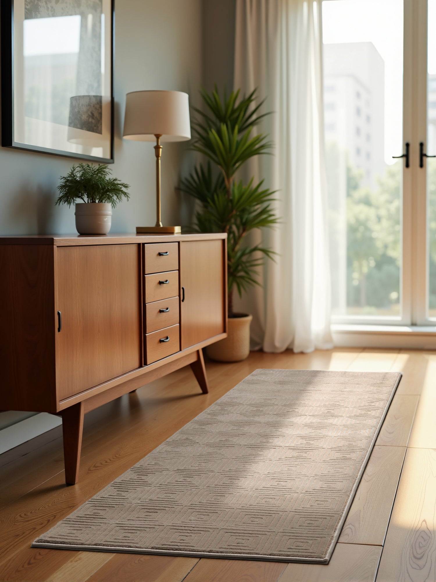 Elle Decoration Tourmaline Matta, 80x240cm, Beige