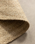 Hanse Home Rangpur Rund Matta, Jute, Benvit