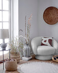 Bloomingville Lenea Matta, Ull, 110cm, Vit