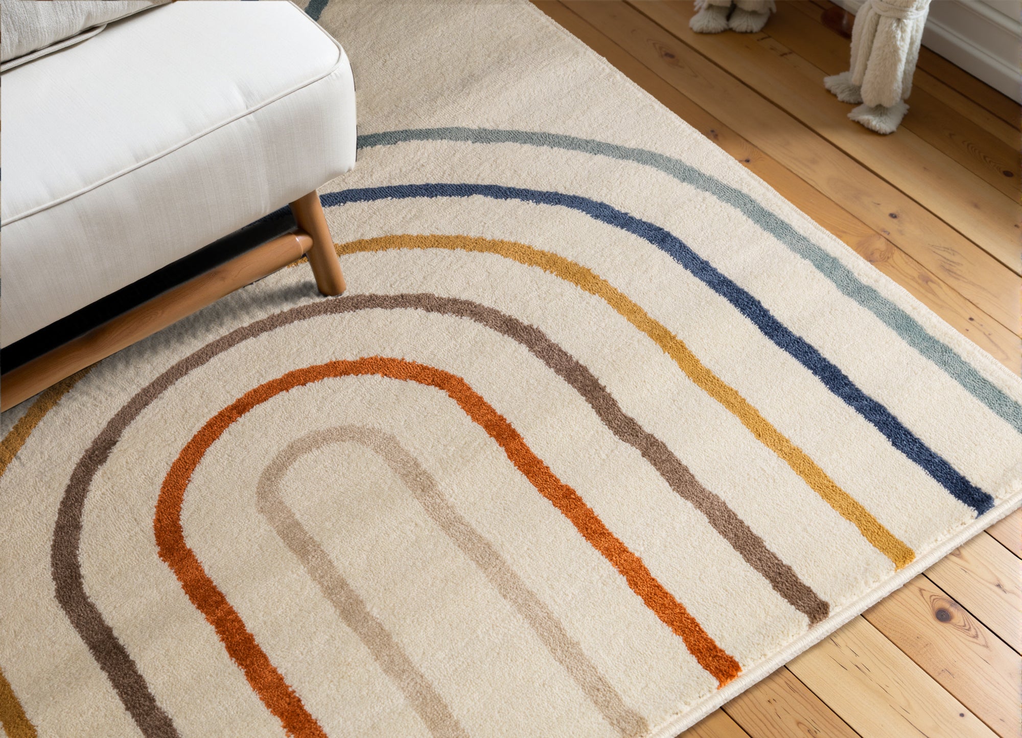 Hanse Home Regnbågen Barnmatta, Beige