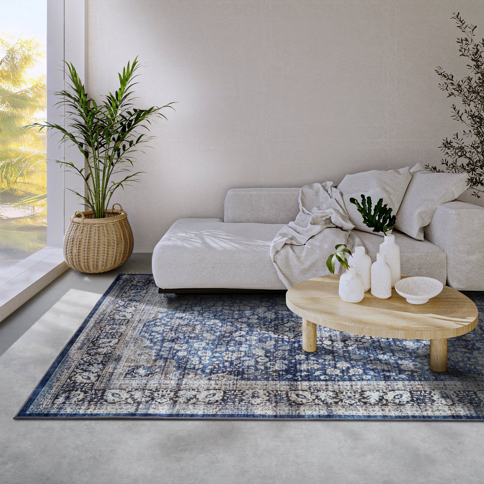 Hanse Home Asya Aurora Matta, Mörkblå