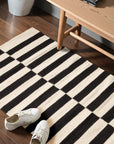 Hanse Home Donna Runner Ullmatta, Svart/Vit