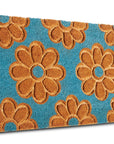 Hanse Home Blommor Dörrmatta, Kokos, 45x75cm, Blå