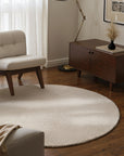 Hanse Home Eleni Rund Ullmatta, Vit