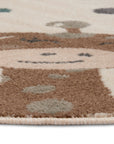 Hanse Home Adventures Rund Djurparty Matta, Cream