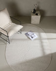 Venture Home Vince Matta, Oval 240x340cm, Vit