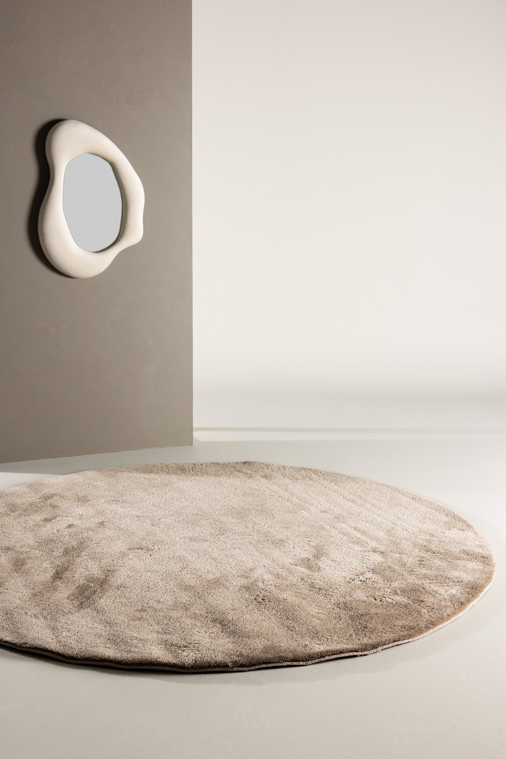 Venture Home Blanca Rund Matta, 200cm, Beige