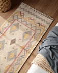 Elle Decoration Kelim Orientalisk Matta, Jute, 80x200cm, Flerfärgad/Vit