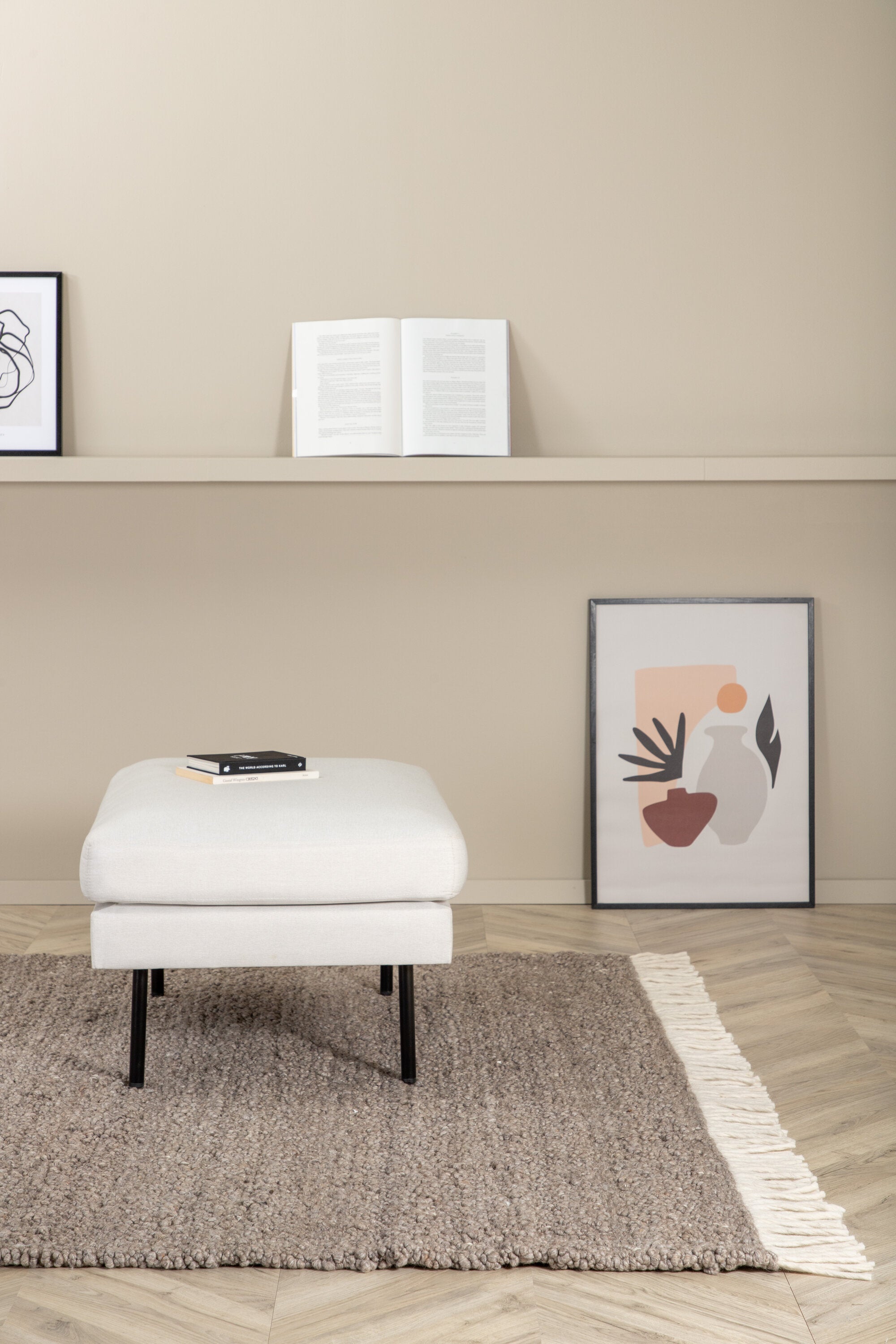 Venture Home Betina Ullmatta, 200x300cm, Brun