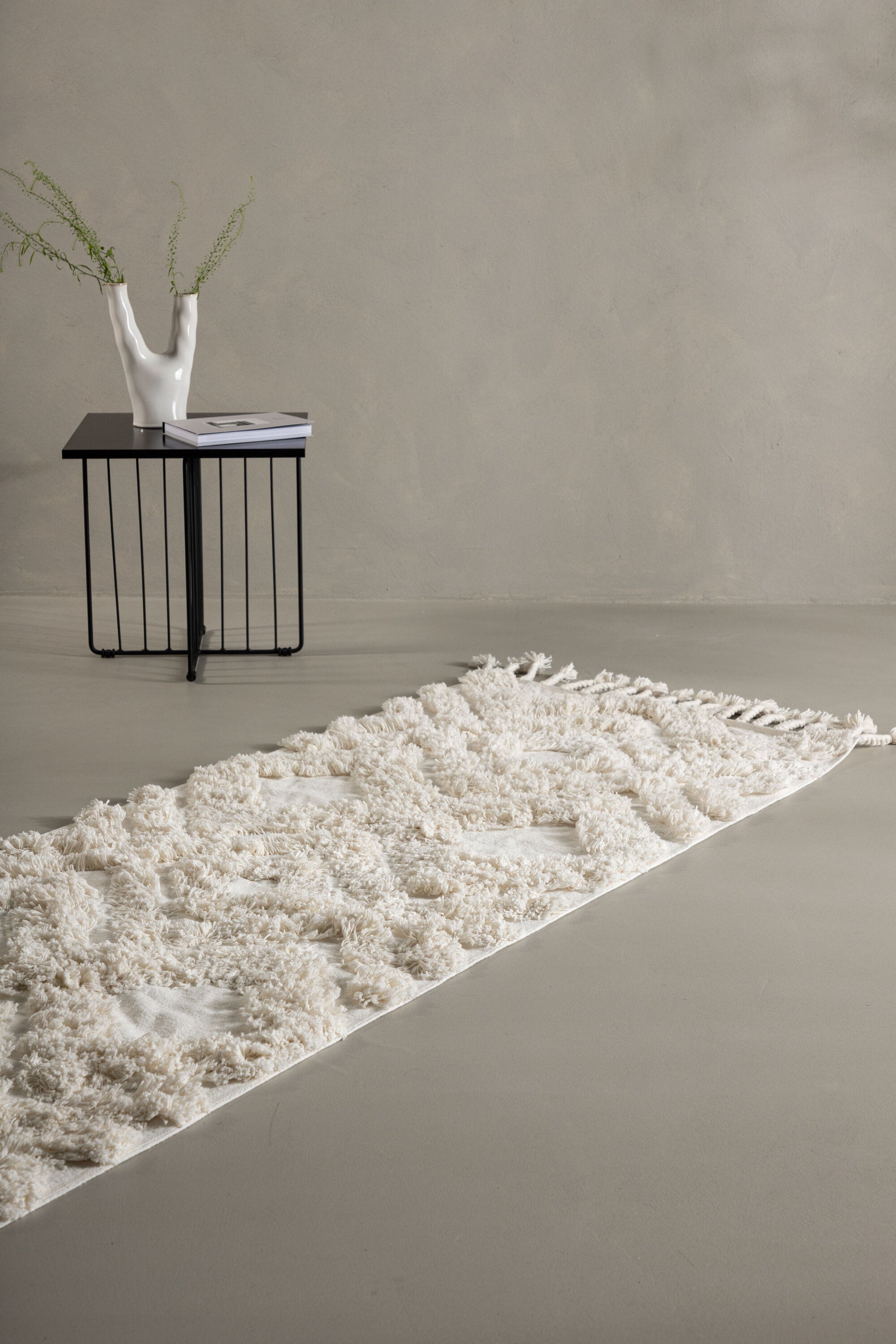 Venture Home Hilma Matta, Bomull, 70x200cm, Vit