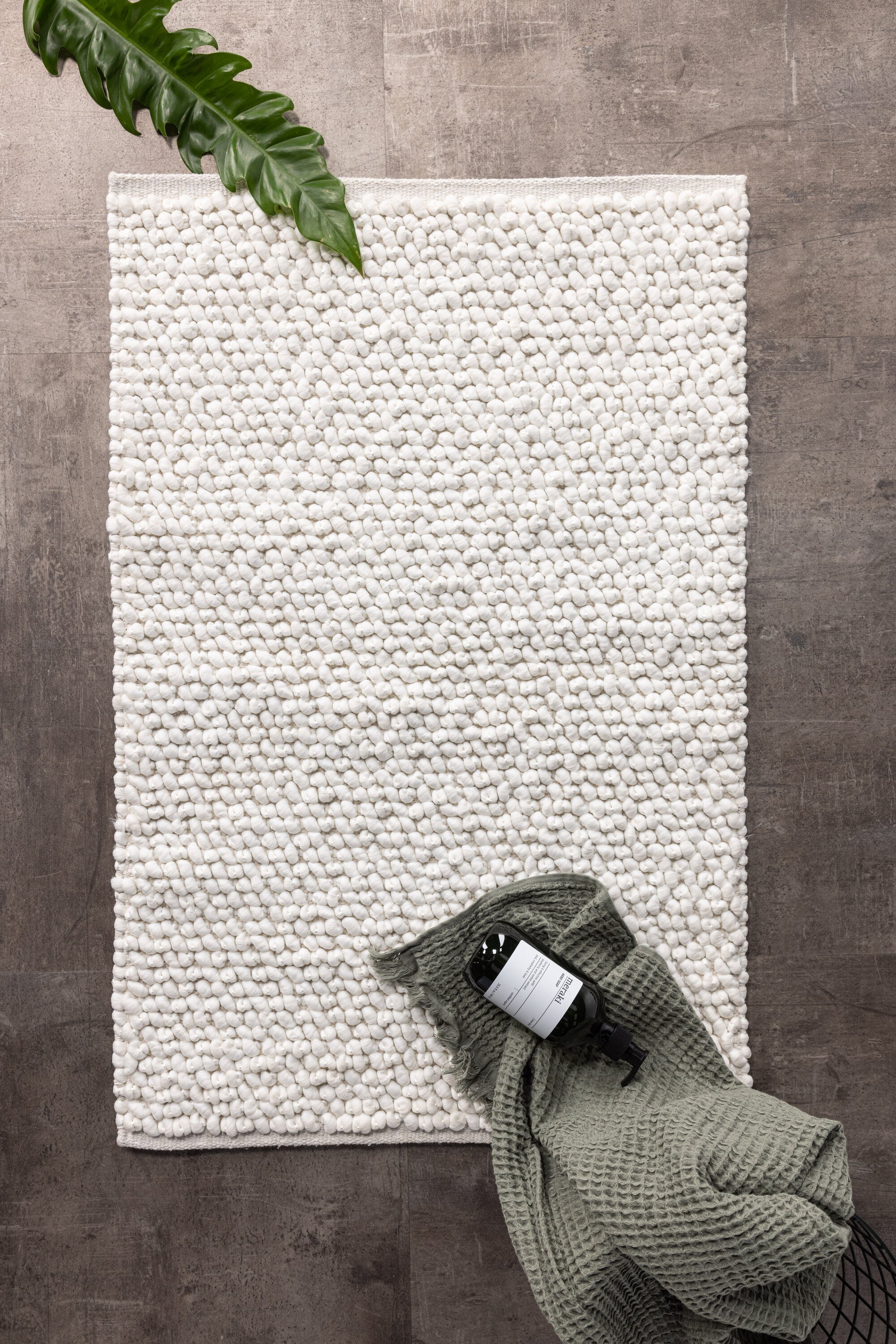 Venture Home Wilmer Badrumsmatta, 50x80cm, Vit