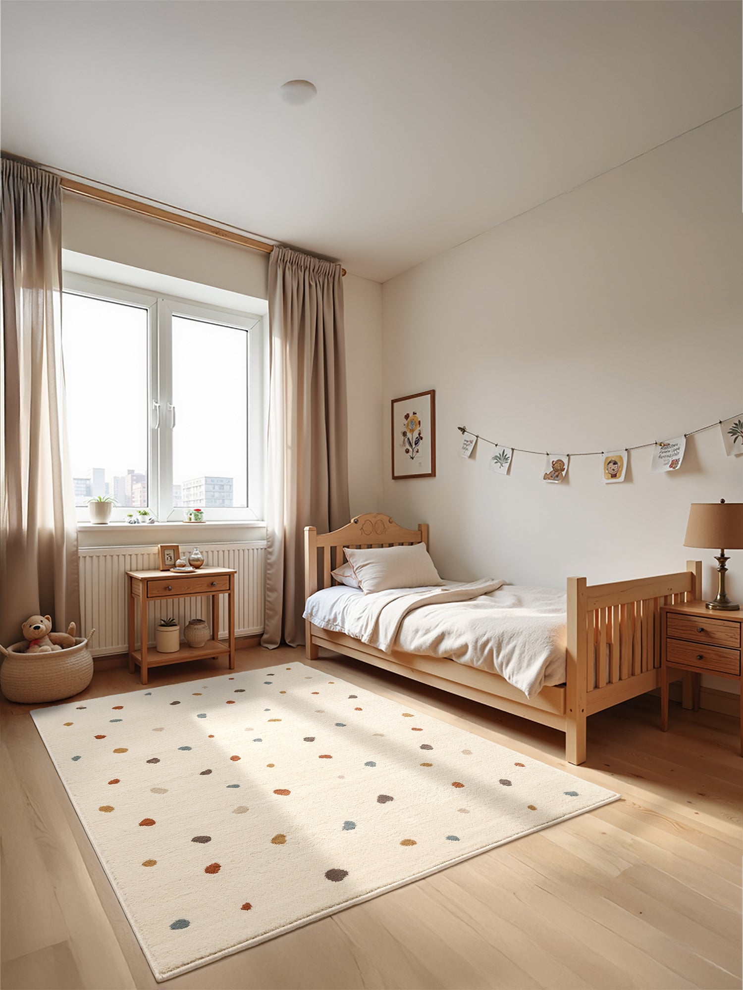 Hanse Home Prickig Matta, Beige
