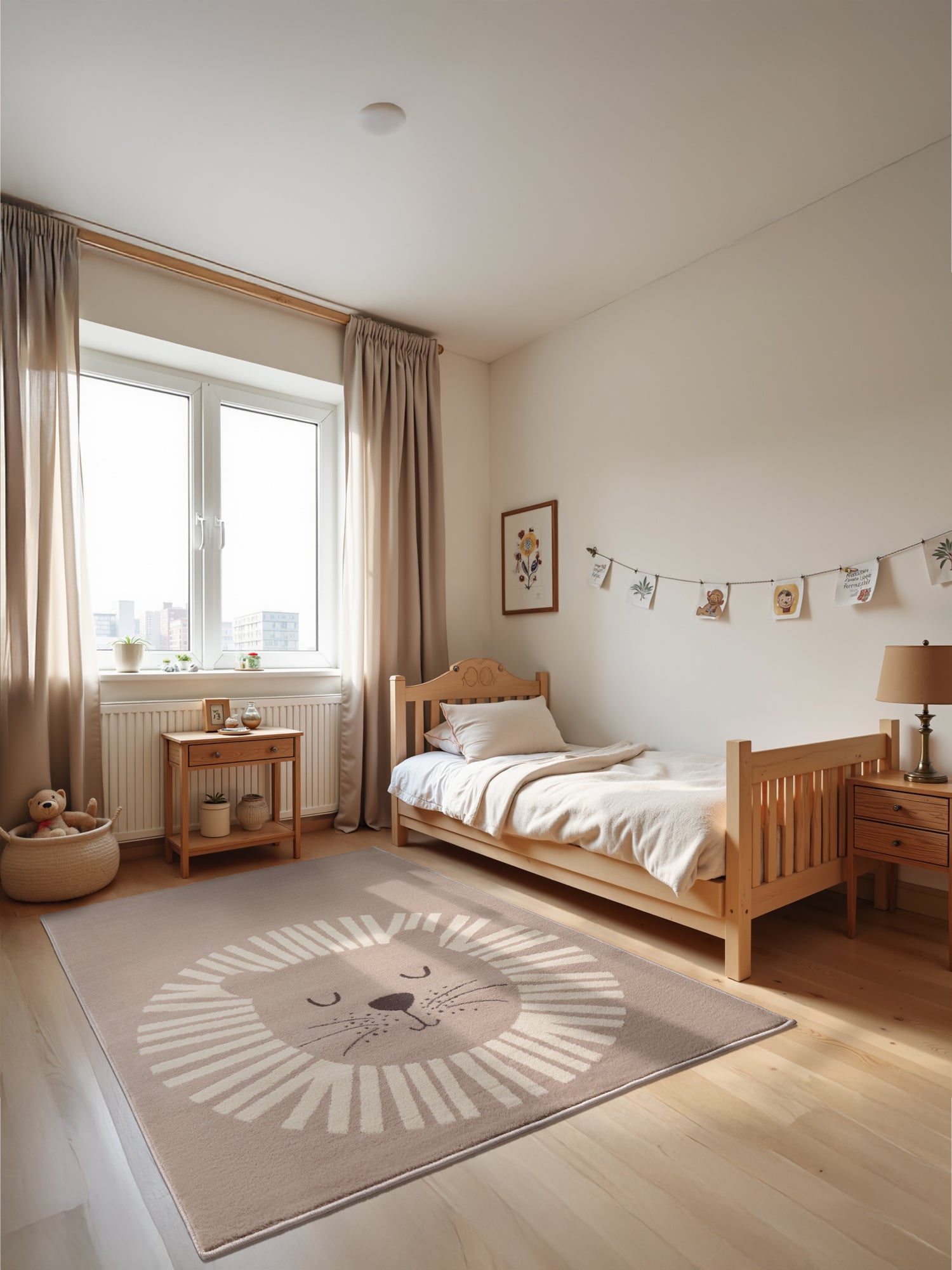 Hanse Home Lejon Matta, Beige