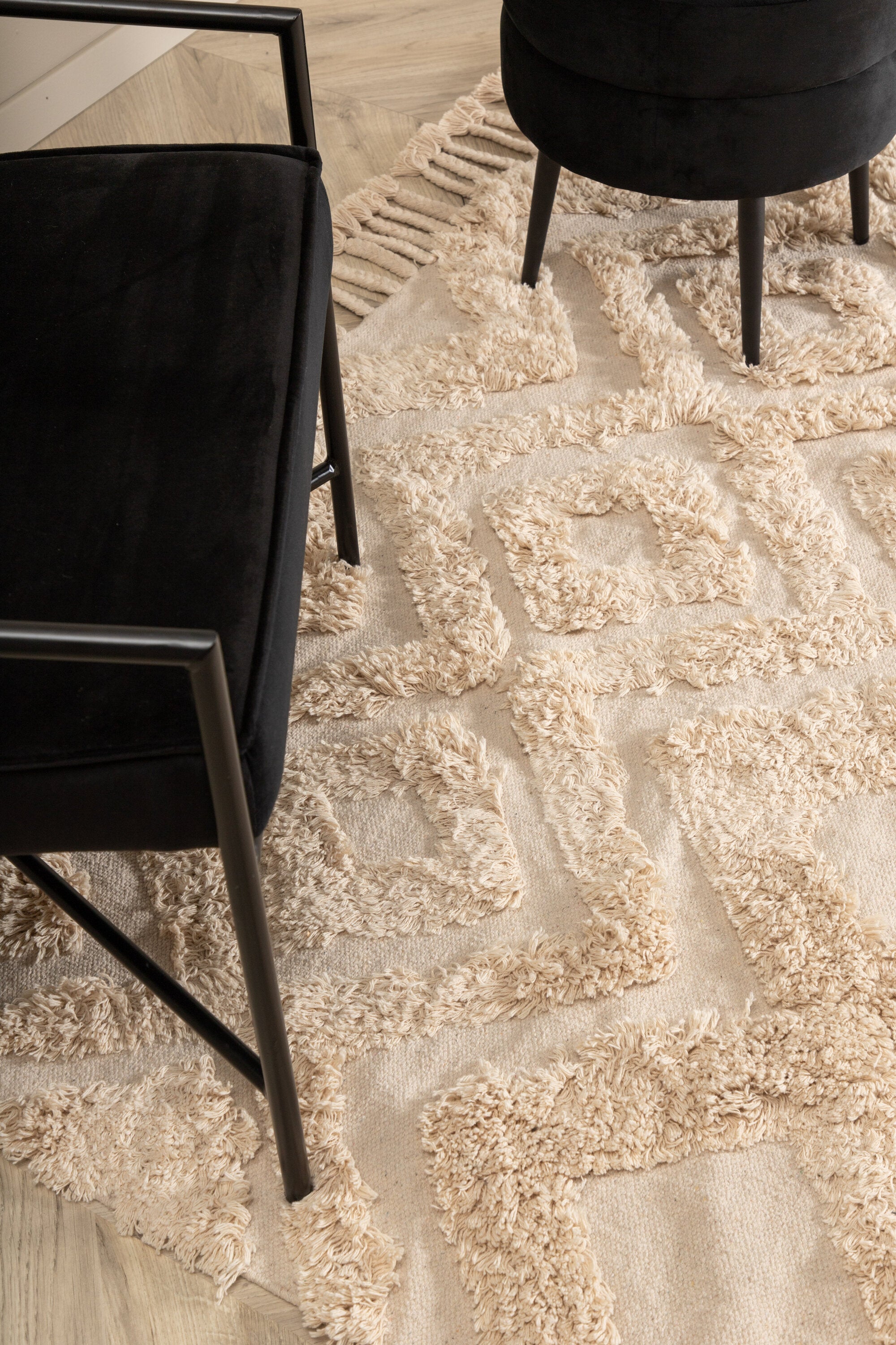 Venture Home Hilma Matta, Bomull, 160x230cm, Offwhite