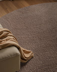 Hanse Home Eleni Rund Ullmatta, Brun