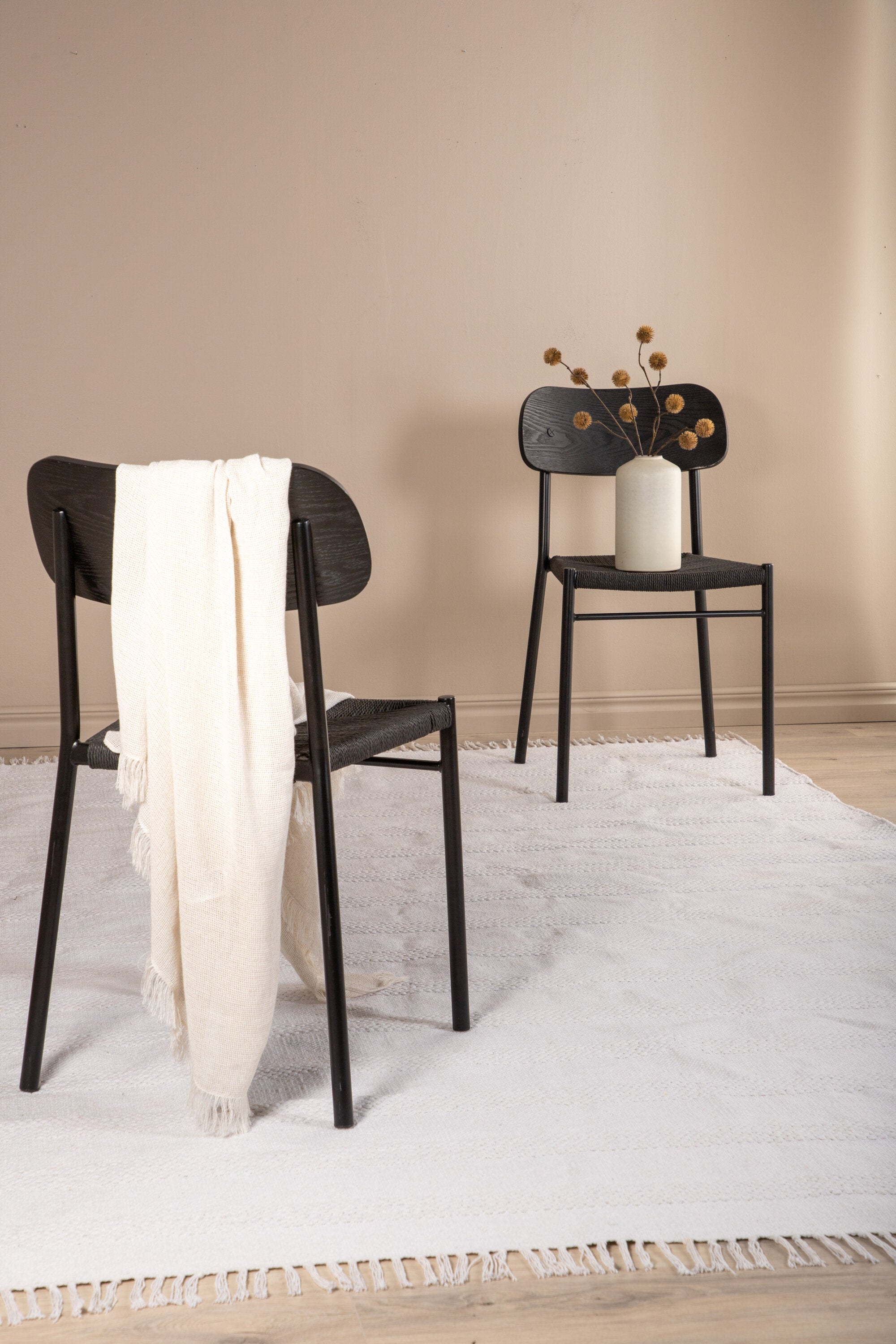 Venture Home Nico Matta, Bomull, 160x230cm, Offwhite