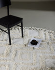 Venture Home Hilma Rund Matta, Bomull, 200cm, Vit