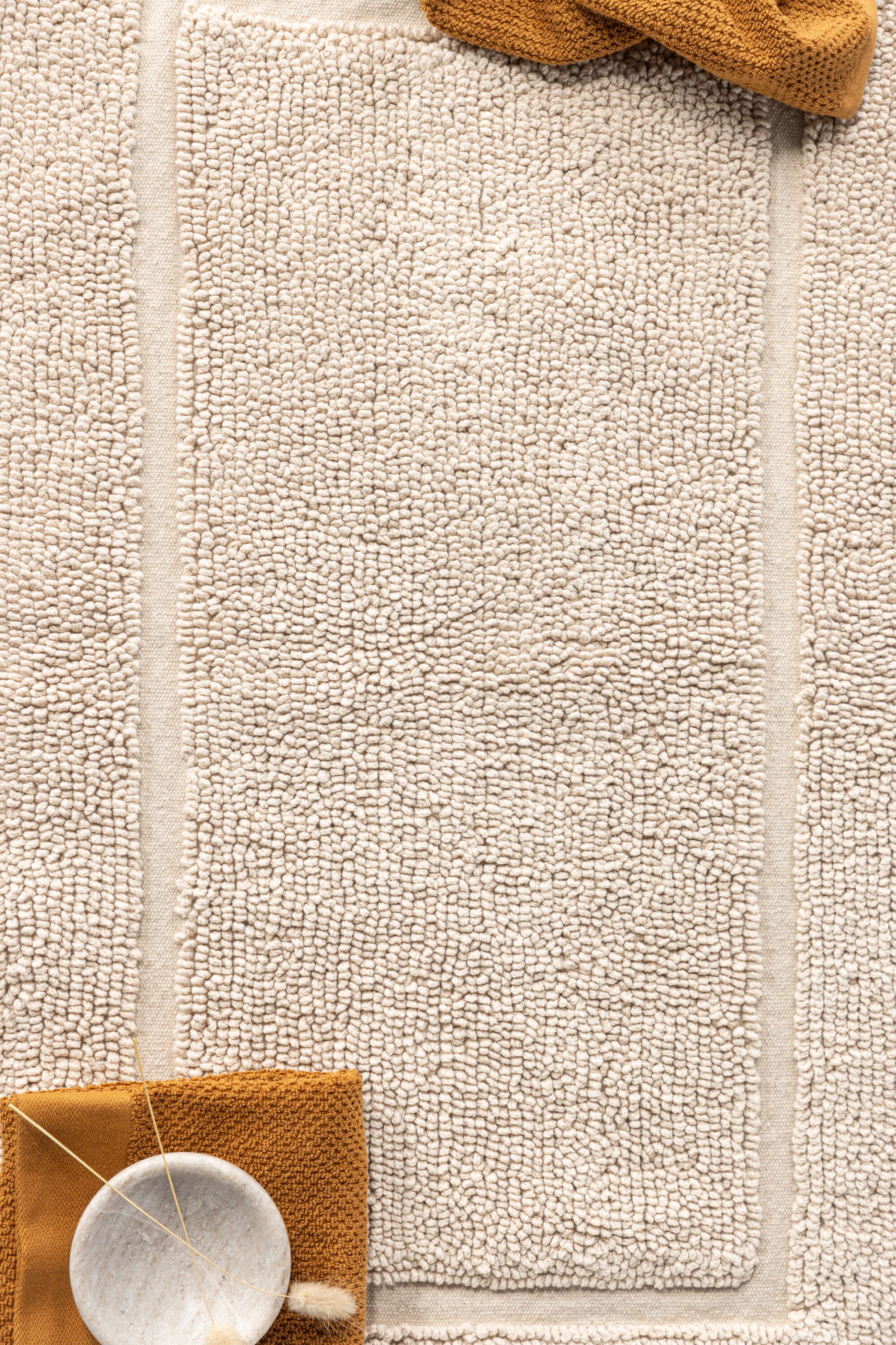 Venture Home William Badrumsmatta, Bomull, 60x90cm, Beige