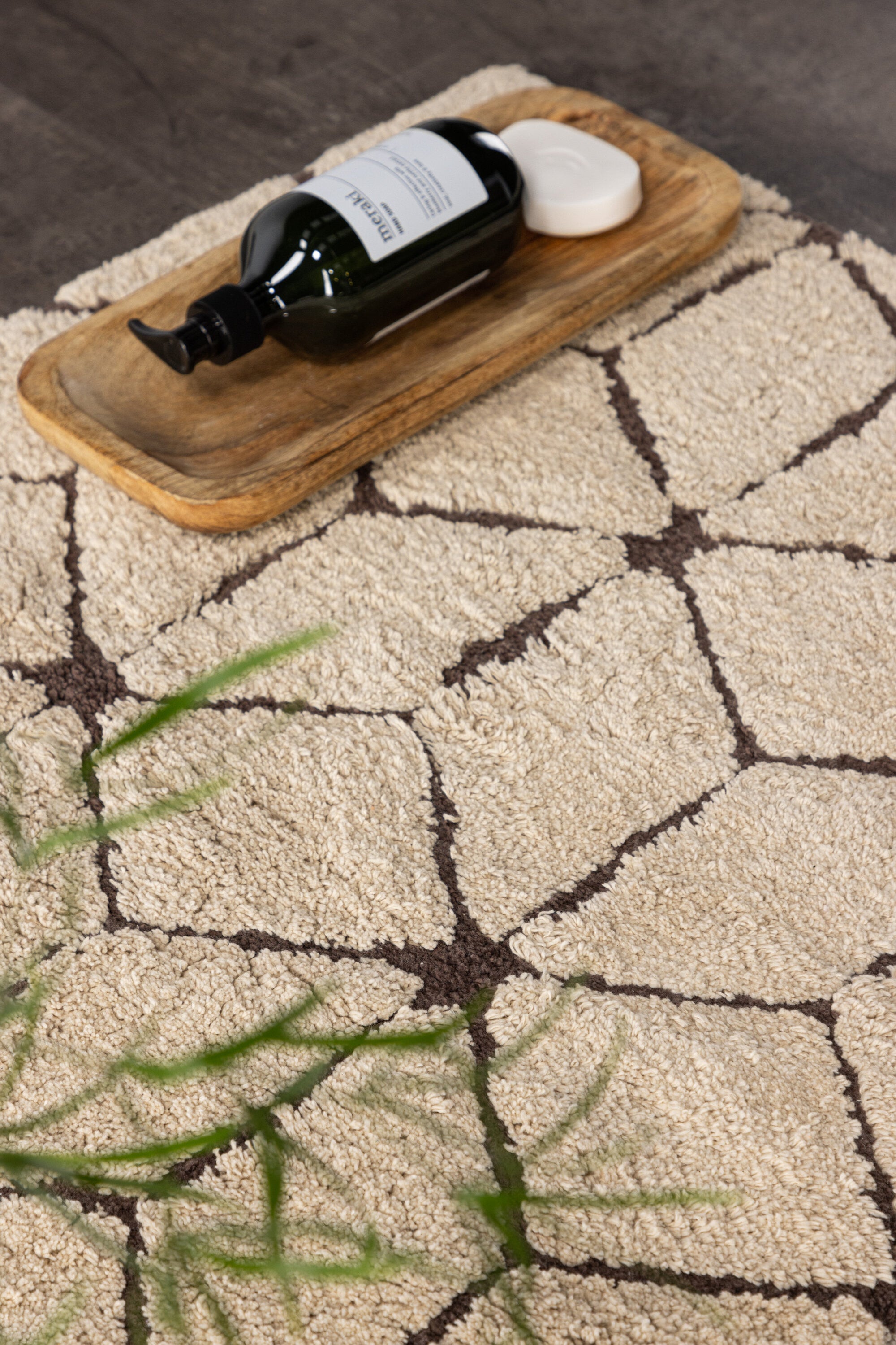 Venture Home Petrus Badrumsmatta, Bomull, 60x90cm, Beige/Brun