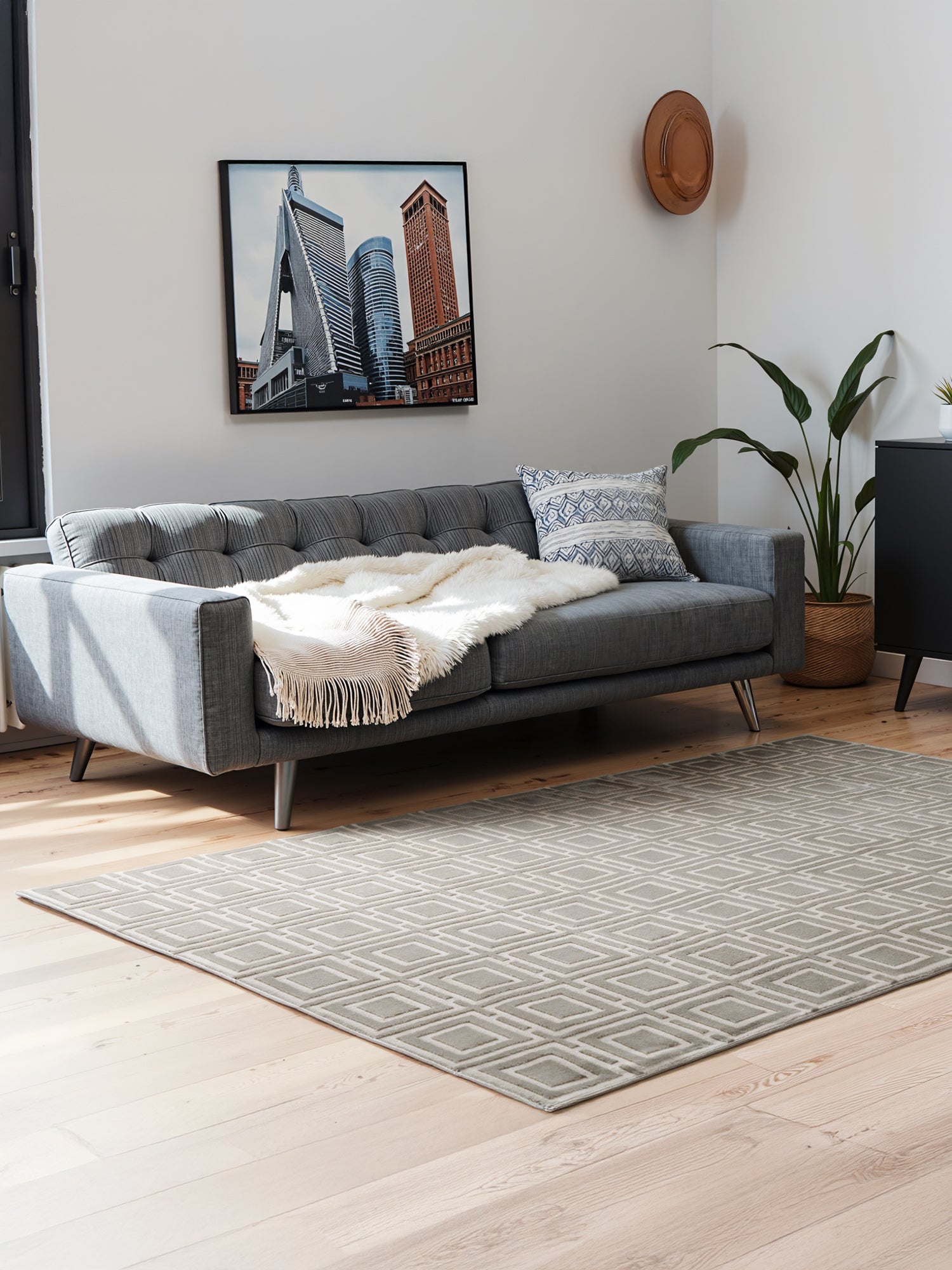 Elle Decoration Howlite Matta, Greige