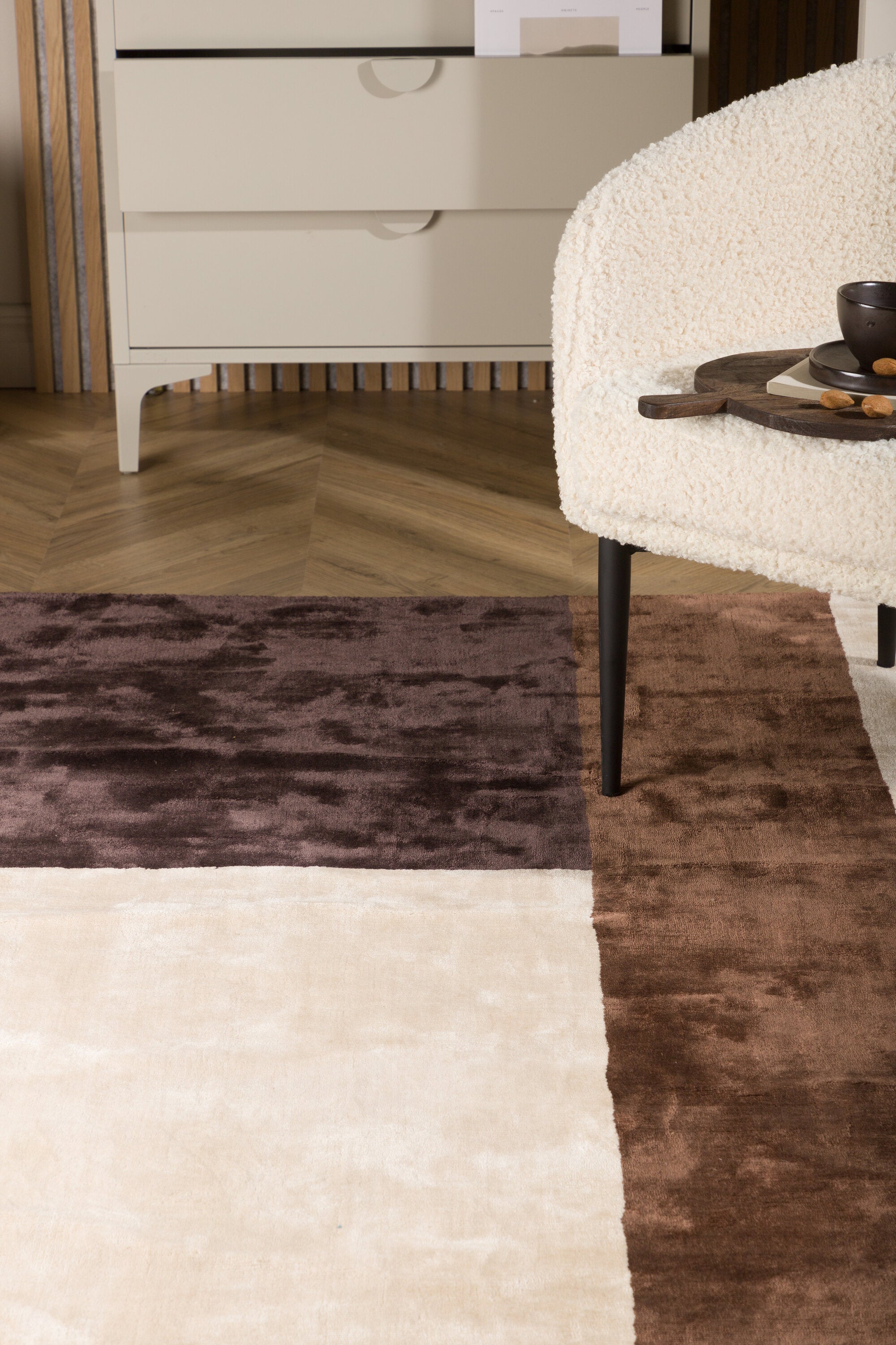 Venture Home Arvid Matta, Viskos, 200x300cm, Brun/Beige