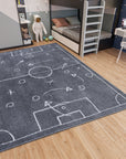 Hanse Home Gameplan Fotbollsmatta, Grå