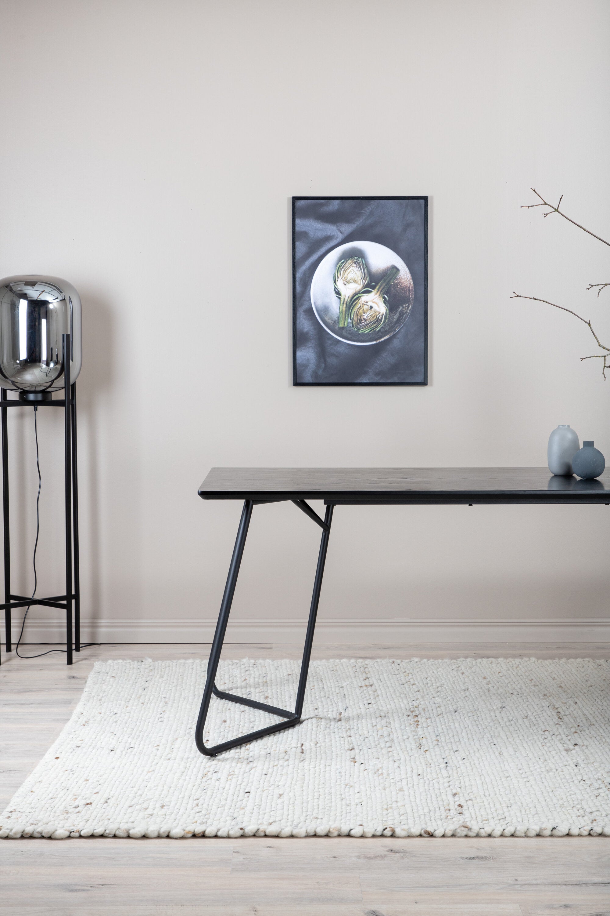 Venture Home Loump Ullmatta, 200x300cm, Vit/Beige