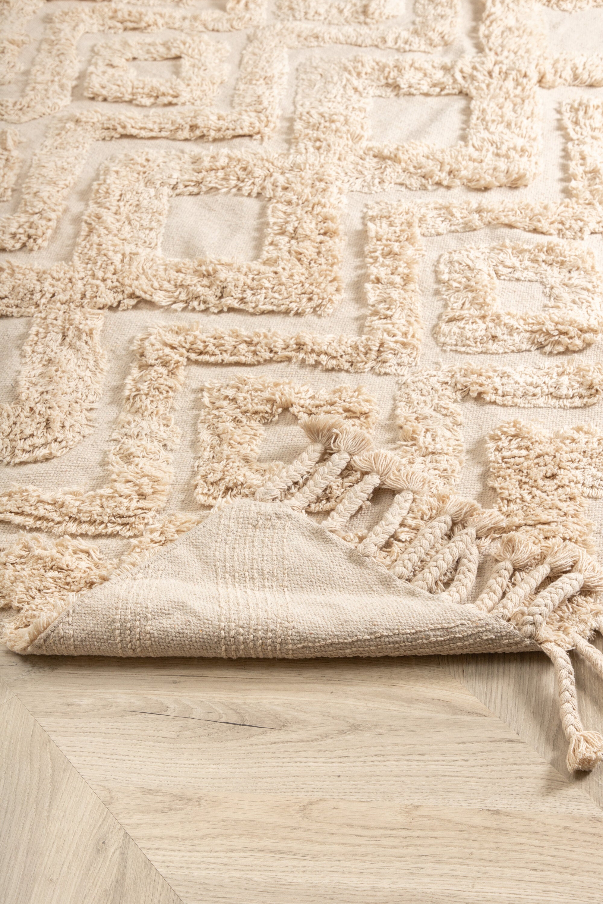 Venture Home Hilma Matta, Bomull, 160x230cm, Offwhite