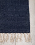 Venture Home Panipat Matta, Bomull, 170x240cm, Marinblå