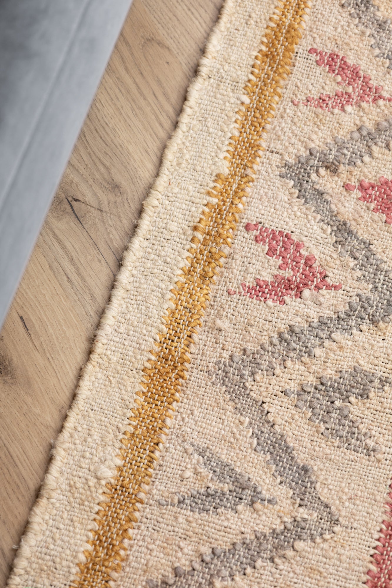 Elle Decoration Kelim Orientalisk Matta, Jute, 80x200cm, Flerfärgad/Vit