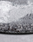 Elle Decoration Calida Rund Ryamatta, Syntet, Grå