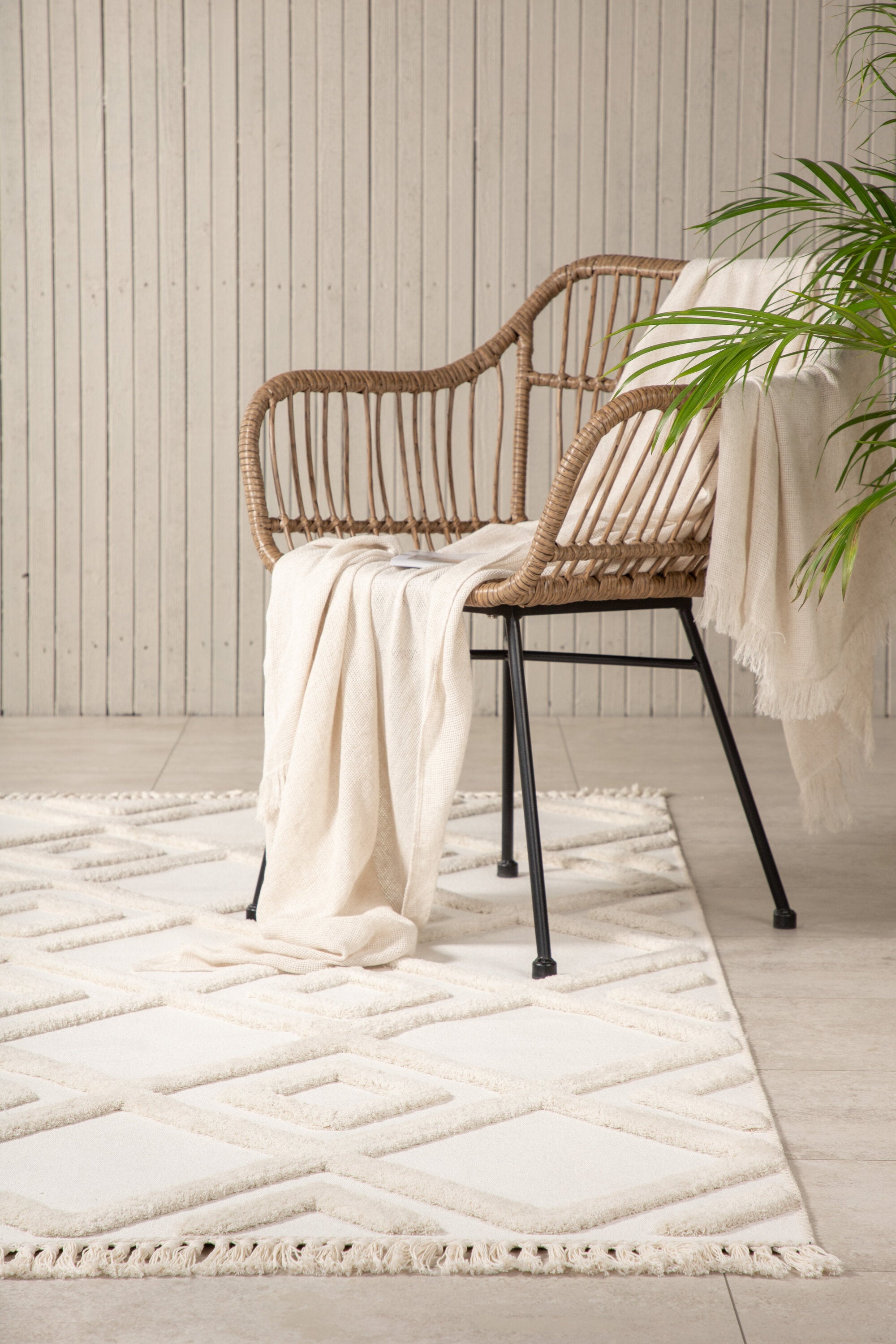 Venture Home Towa Matta, 160x230cm, Vit