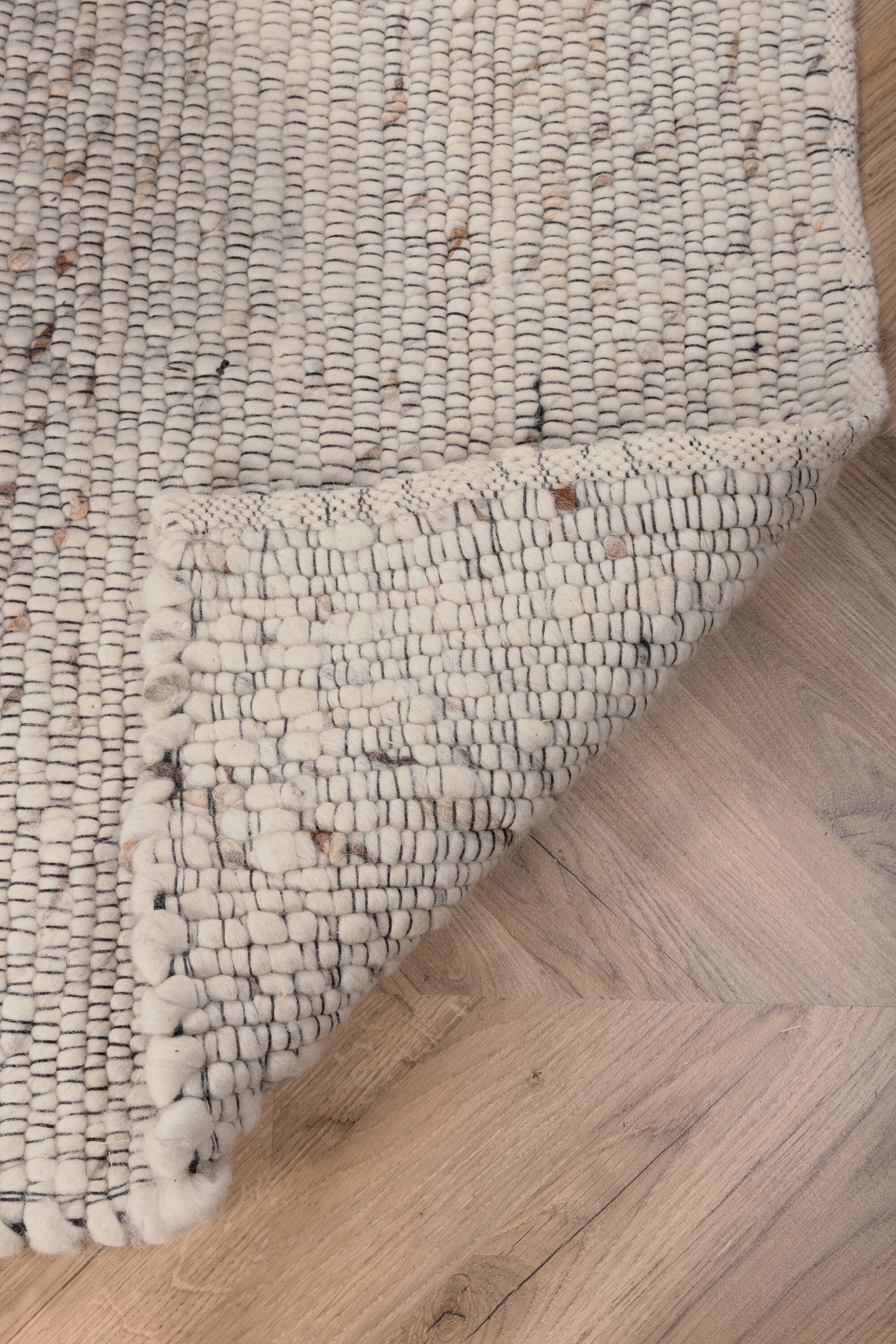 Venture Home Loump Ullmatta, 200x300cm, Vit/Beige