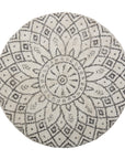 Bloomingville Acton Matta, Bomull, 120cm, Svart/Vit