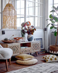 Creative Collection Delara Matta, Ull, 60x240cm, Beige/Grön