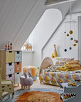 Bloomingville MINI Leroy matta, Bomull, 130cm, Blå