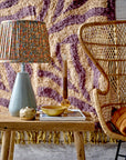 Bloomingville Izza Matta, Bomull, 90x150cm, Lila/Brun