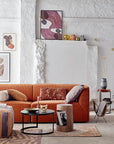 Bloomingville Izza Matta, Bomull, 90x150cm, Lila/Brun