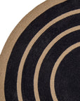 Bloomingville Lune matta, Jute, 120cm, Svart