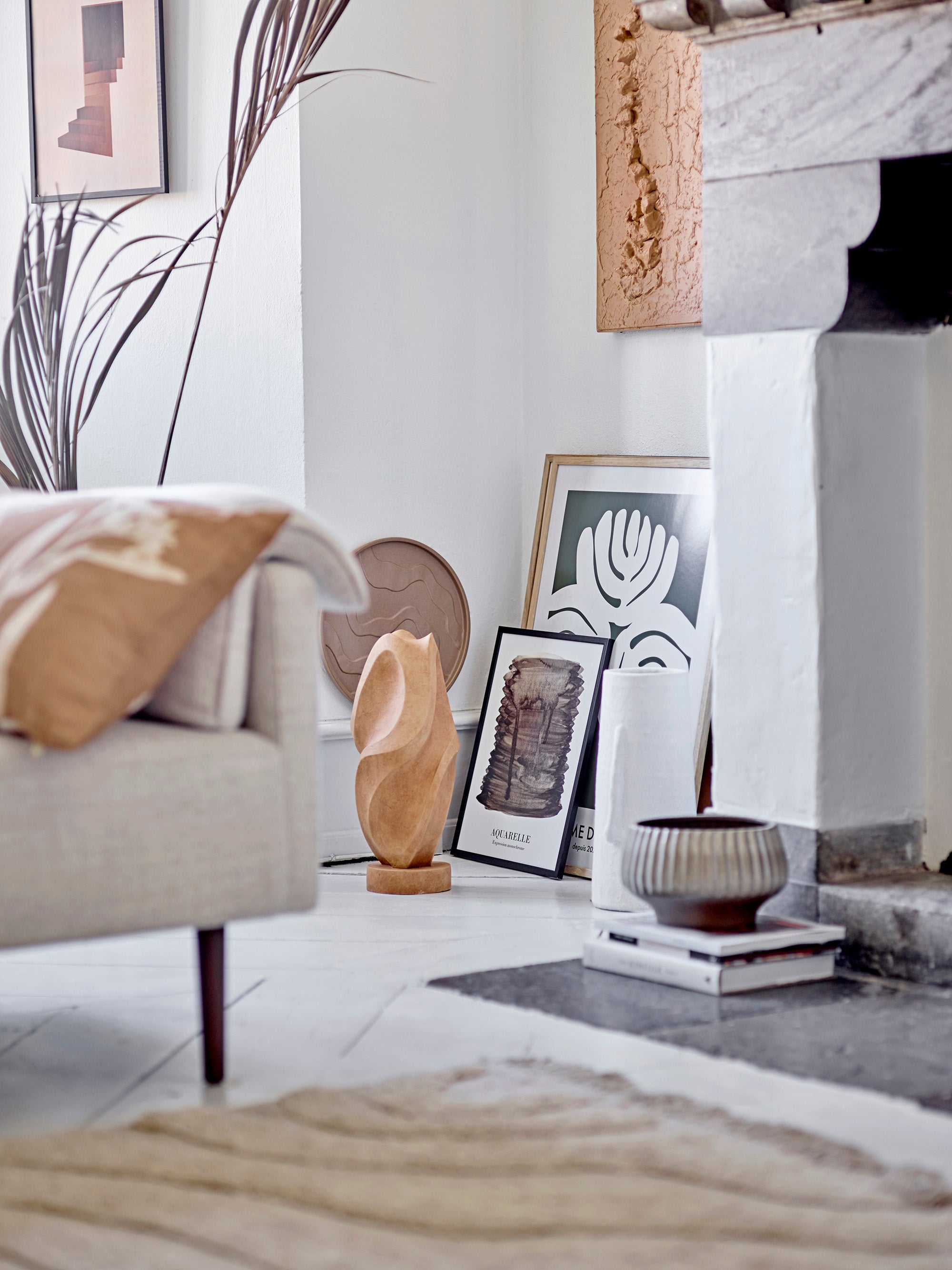 Bloomingville Elaine Matta, Bomull, 150x210cm, Beige
